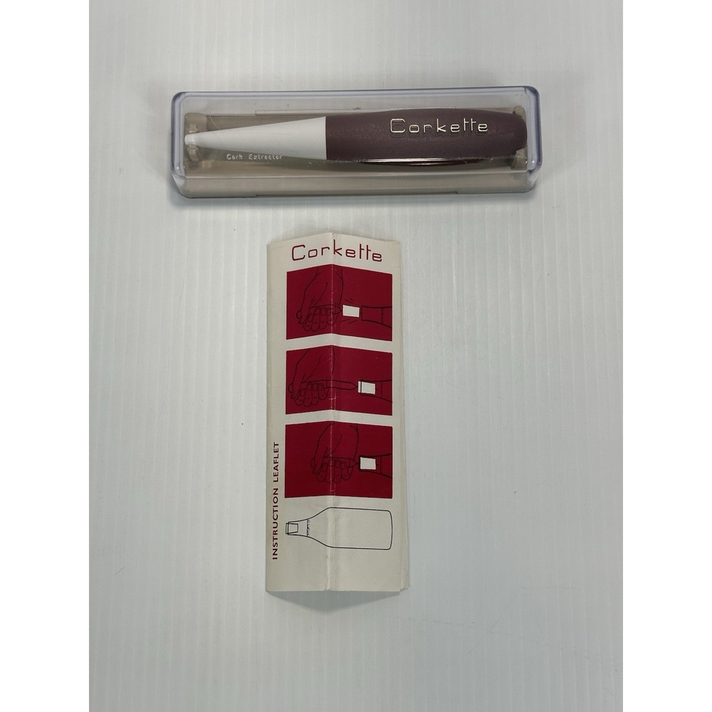Vintage CORKETTE Wine Bottle Opener By SPONG & Co England 60s 70s Original Inst.
